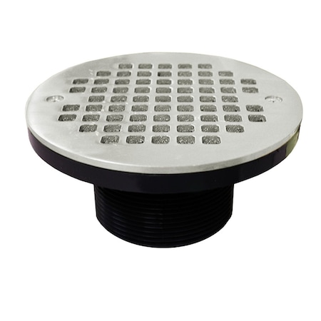 Jones Stephens 3in. IPS ABS Spud with 6in. Stainless Steel Strainer D57105